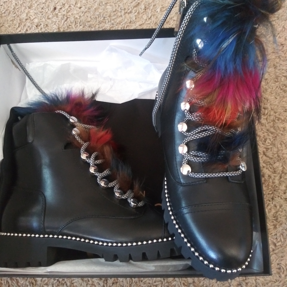 Designer combat boots